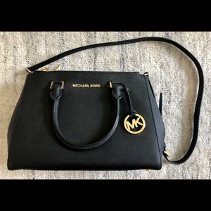MICHAEL KORS Black Handbag Tote Purse